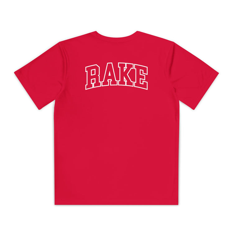Kids Rockin' Rake Dry Fit Tee - Rake Baseball Company - RAKE BASEBALL | BASEBALL T-SHIRT | BASEBALL CLOTHING | GOOD VIBES ONLY