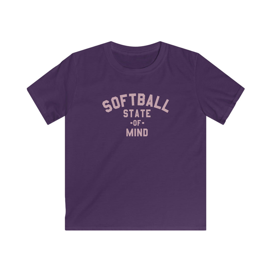 Kids Softball State Of Mind Tee - Rake Baseball Company - RAKE BASEBALL | BASEBALL T-SHIRT | BASEBALL CLOTHING | GOOD VIBES ONLY