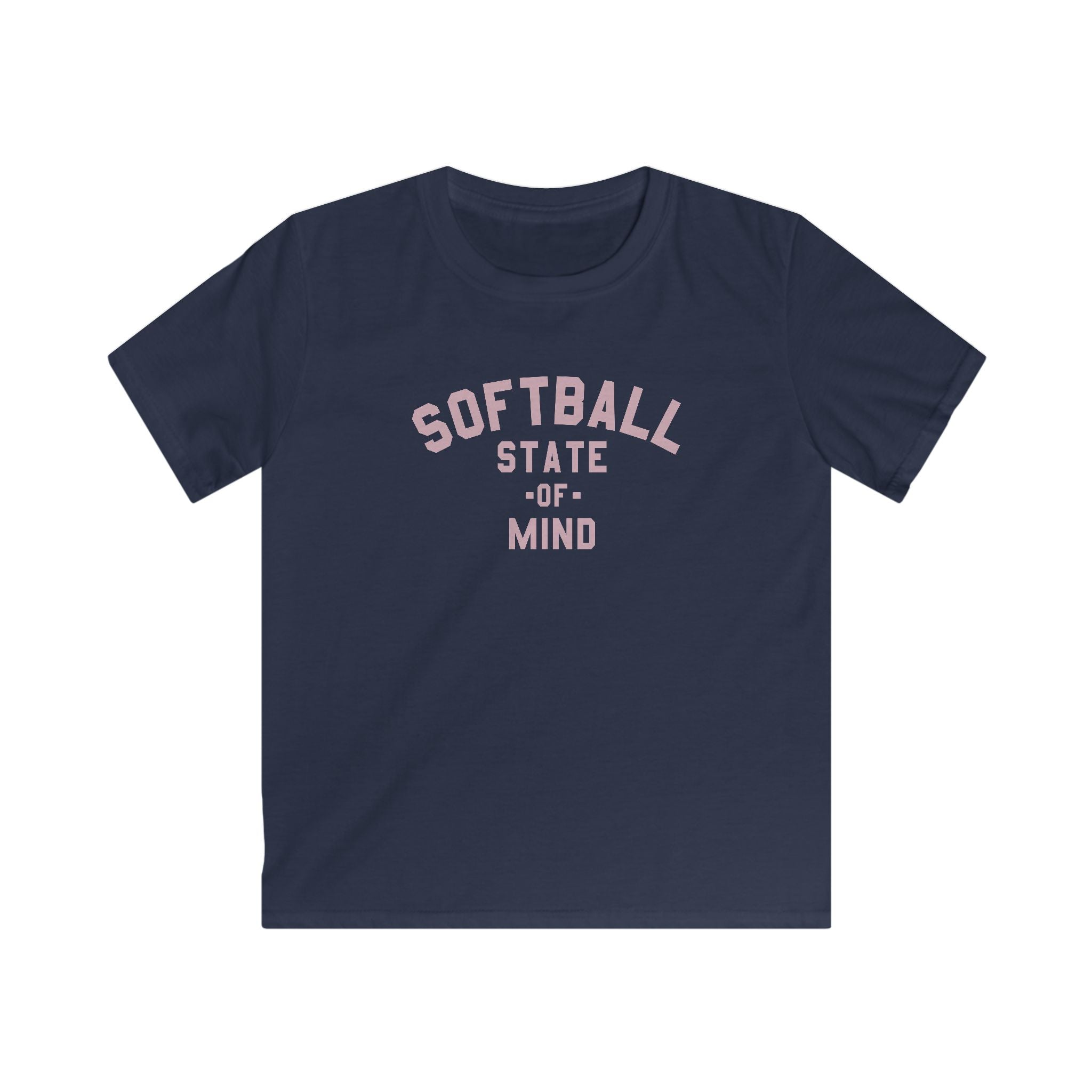 Kids Softball State Of Mind Tee - Rake Baseball Company - RAKE BASEBALL | BASEBALL T-SHIRT | BASEBALL CLOTHING | GOOD VIBES ONLY