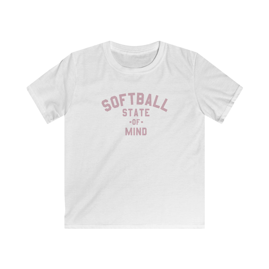 Kids Softball State Of Mind Tee - Rake Baseball Company - RAKE BASEBALL | BASEBALL T-SHIRT | BASEBALL CLOTHING | GOOD VIBES ONLY