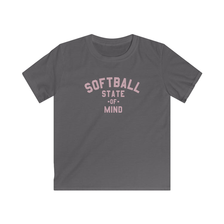 Kids Softball State Of Mind Tee - Rake Baseball Company - RAKE BASEBALL | BASEBALL T-SHIRT | BASEBALL CLOTHING | GOOD VIBES ONLY