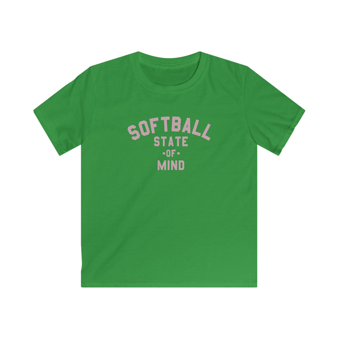 Kids Softball State Of Mind Tee - Rake Baseball Company - RAKE BASEBALL | BASEBALL T-SHIRT | BASEBALL CLOTHING | GOOD VIBES ONLY