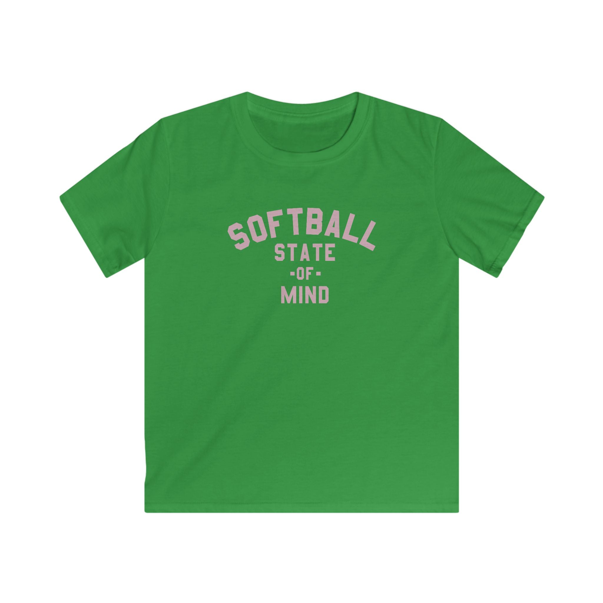 Kids Softball State Of Mind Tee - Rake Baseball Company - RAKE BASEBALL | BASEBALL T-SHIRT | BASEBALL CLOTHING | GOOD VIBES ONLY