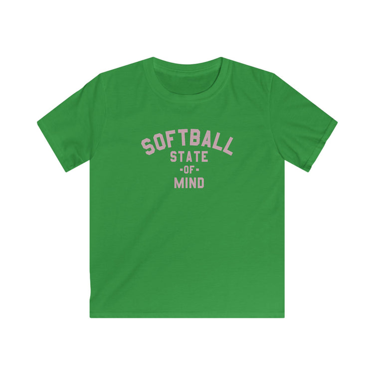 Kids Softball State Of Mind Tee - Rake Baseball Company - RAKE BASEBALL | BASEBALL T-SHIRT | BASEBALL CLOTHING | GOOD VIBES ONLY