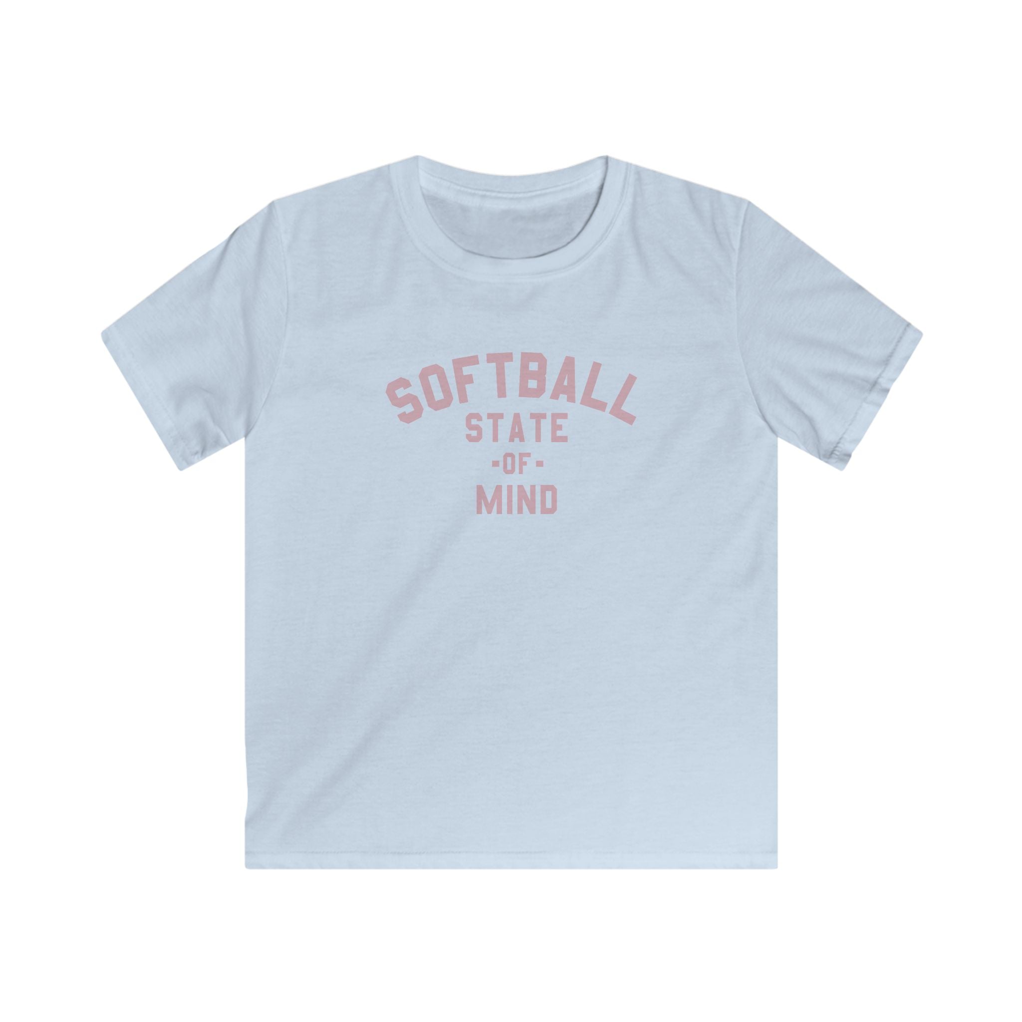 Kids Softball State Of Mind Tee - Rake Baseball Company - RAKE BASEBALL | BASEBALL T-SHIRT | BASEBALL CLOTHING | GOOD VIBES ONLY