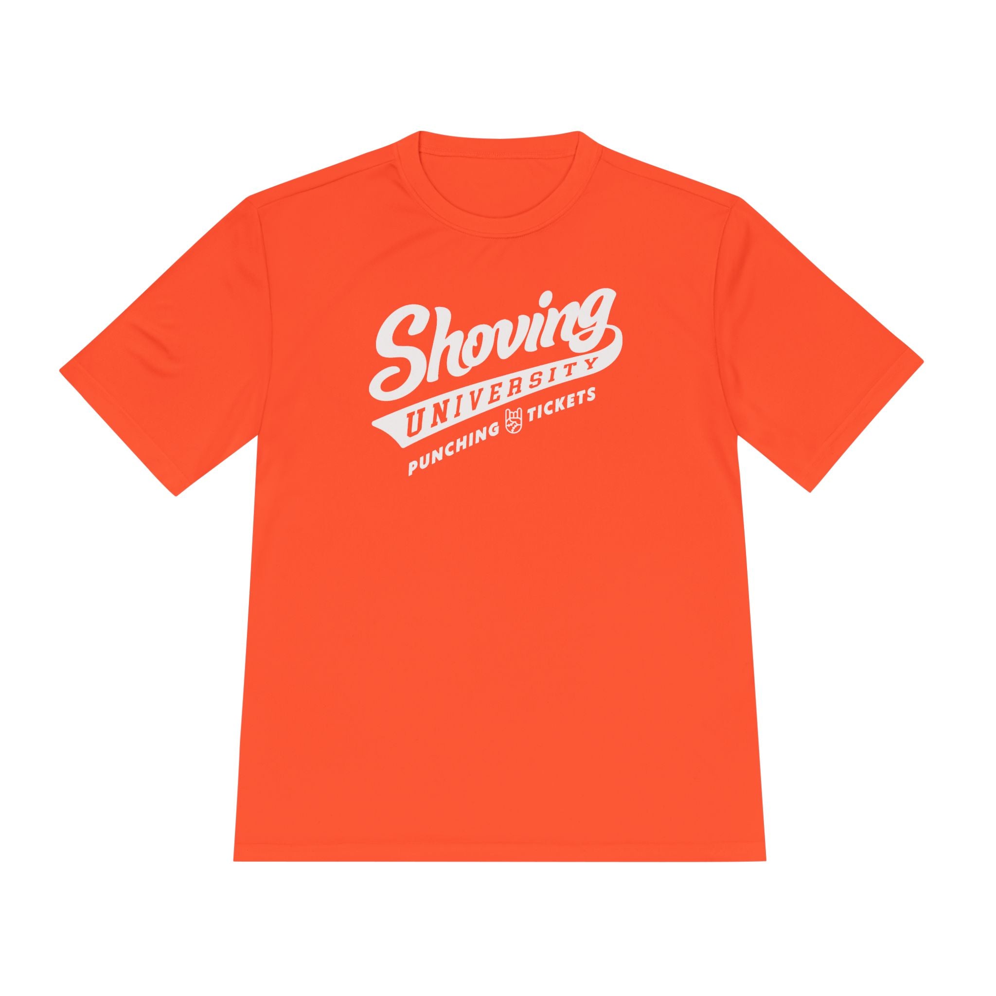 Shoving University Dry Fit Tee - Rake Baseball Company - RAKE BASEBALL | BASEBALL T-SHIRT | BASEBALL CLOTHING | GOOD VIBES ONLY