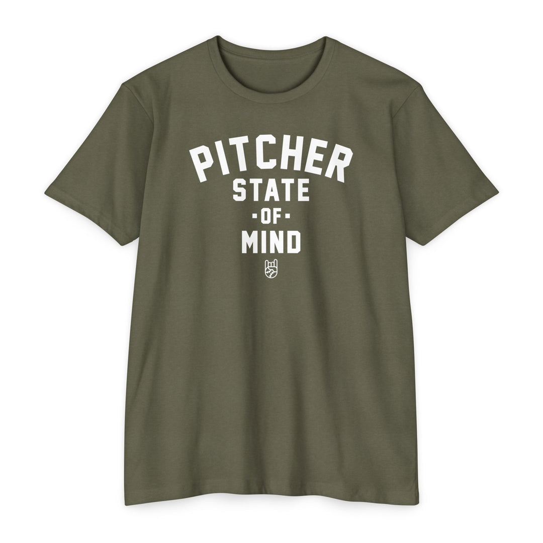 Pitcher State of Mind Tee - Rake Baseball Company - RAKE BASEBALL | BASEBALL T-SHIRT | BASEBALL CLOTHING | GOOD VIBES ONLY