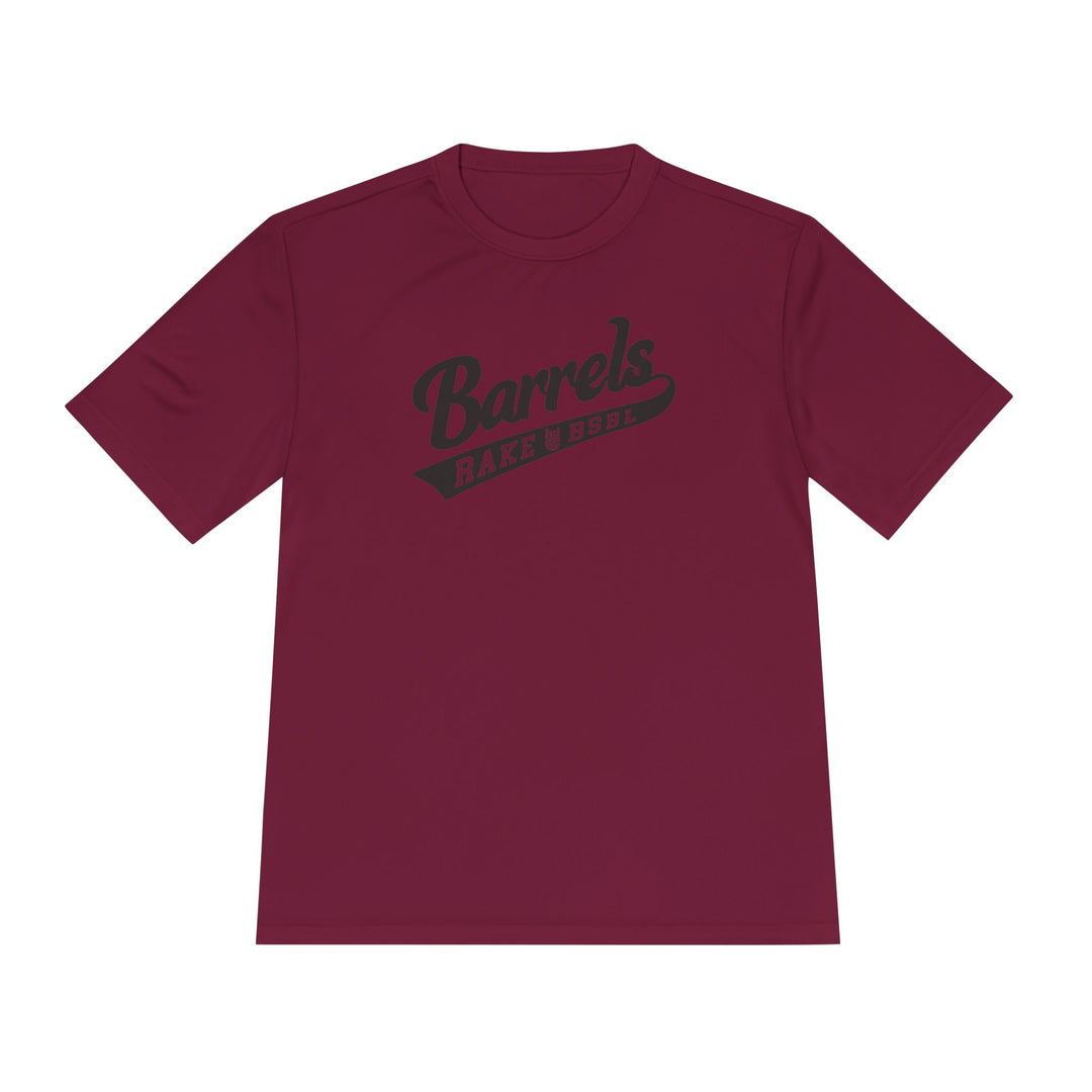 Barrels Dry Fit Tee - Rake Baseball Company - RAKE BASEBALL | BASEBALL T-SHIRT | BASEBALL CLOTHING | GOOD VIBES ONLY
