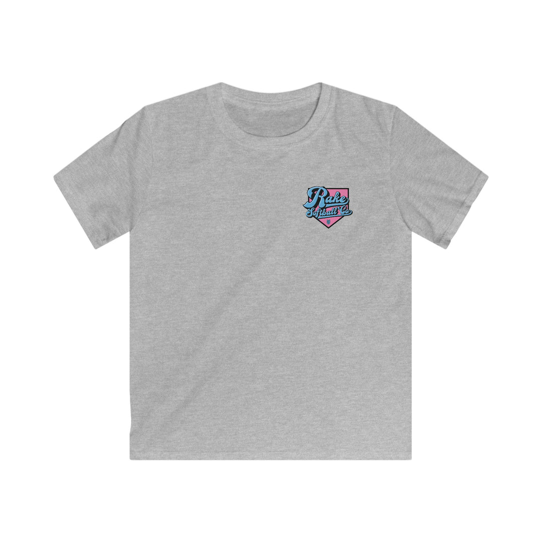 Kids Rake Softball Co. Tee - Rake Baseball Company - RAKE BASEBALL | BASEBALL T-SHIRT | BASEBALL CLOTHING | GOOD VIBES ONLY