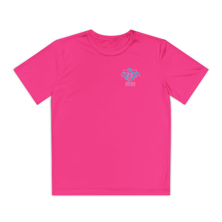 Kids She Angel Drip Softball Dry Fit Tee - Rake Baseball Company - RAKE BASEBALL | BASEBALL T-SHIRT | BASEBALL CLOTHING | GOOD VIBES ONLY
