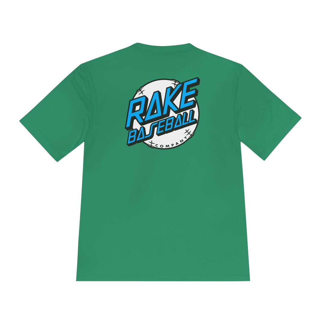Rake Dot Dry Fit Tee - Rake Baseball Company - RAKE BASEBALL | BASEBALL T-SHIRT | BASEBALL CLOTHING | GOOD VIBES ONLY