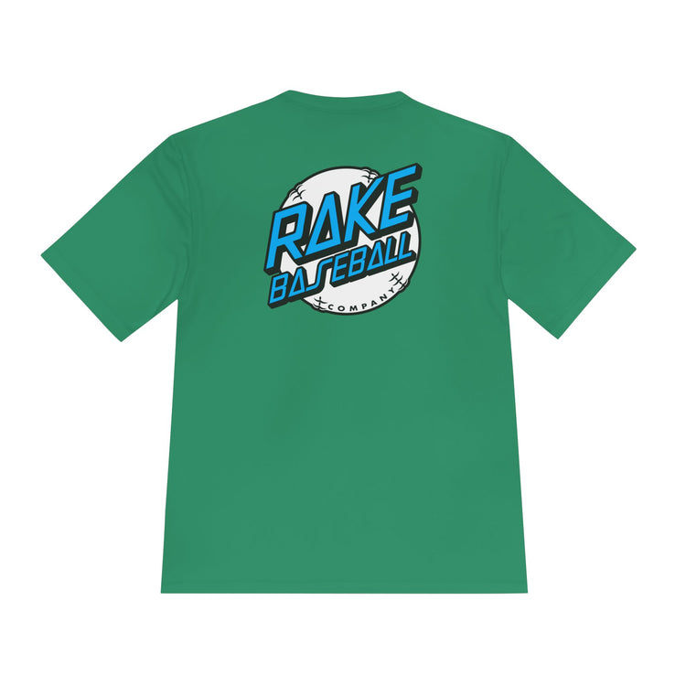 Rake Dot Dry Fit Tee - Rake Baseball Company - RAKE BASEBALL | BASEBALL T-SHIRT | BASEBALL CLOTHING | GOOD VIBES ONLY