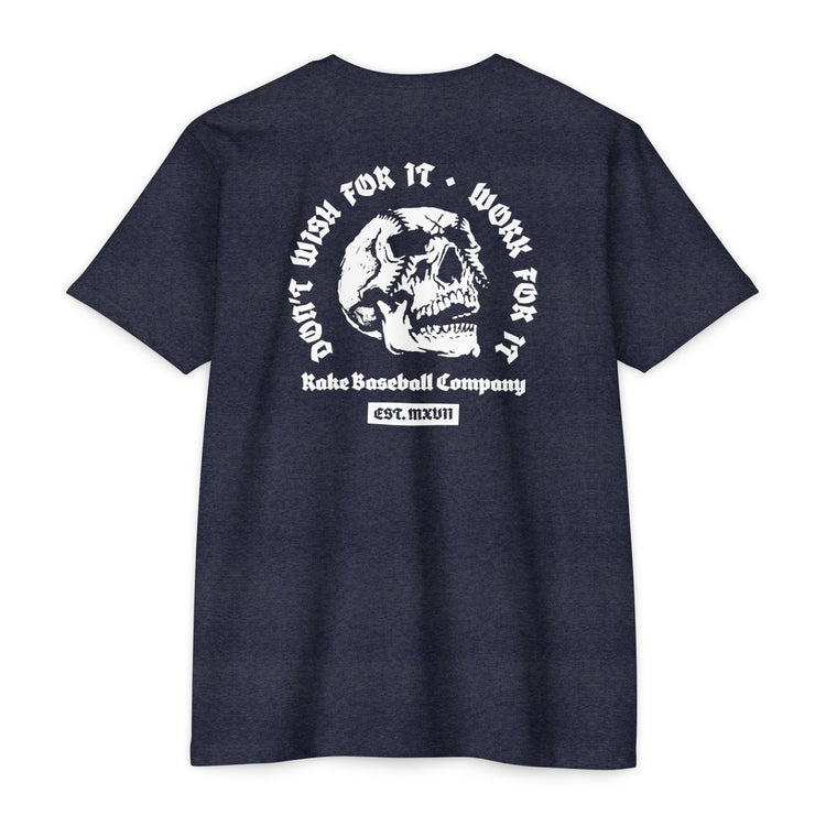 Skull Work For It Tee - Rake Baseball Company - RAKE BASEBALL | BASEBALL T-SHIRT | BASEBALL CLOTHING | GOOD VIBES ONLY