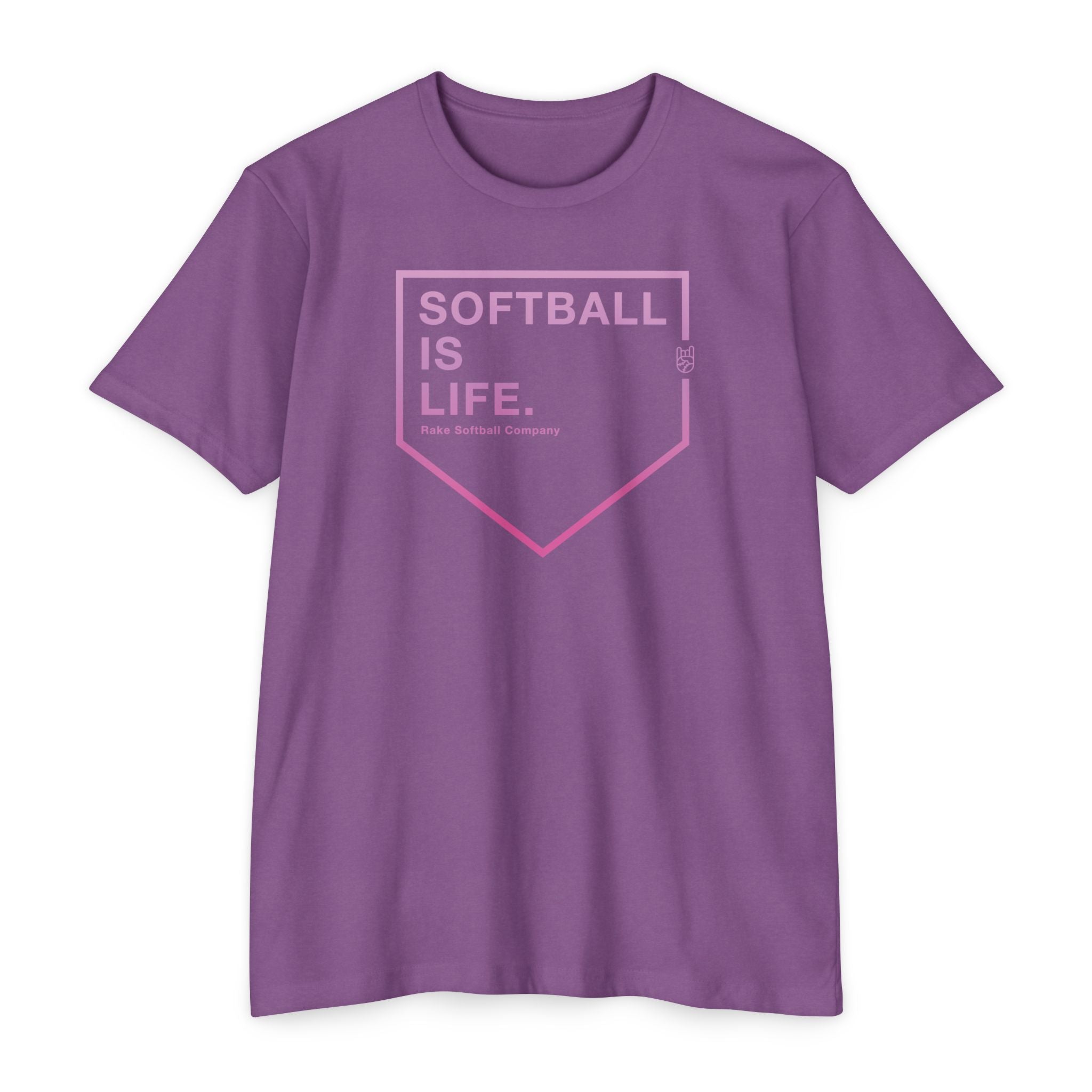 Softball Is Life Tee - Rake Baseball Company - RAKE BASEBALL | BASEBALL T-SHIRT | BASEBALL CLOTHING | GOOD VIBES ONLY