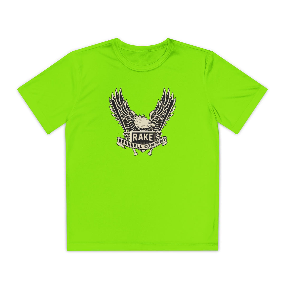 Kids Rake Eagle Dry Fit Tee - Rake Baseball Company - RAKE BASEBALL | BASEBALL T-SHIRT | BASEBALL CLOTHING | GOOD VIBES ONLY