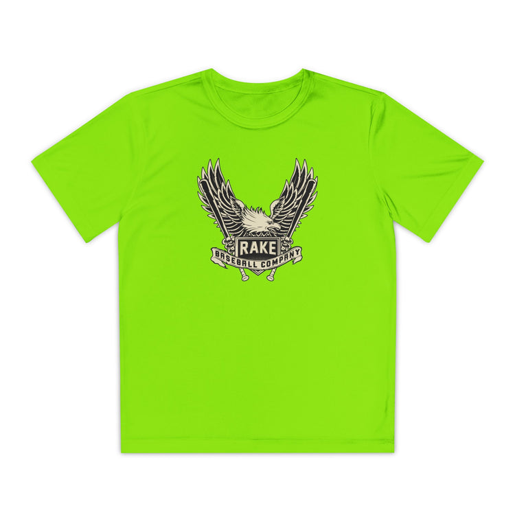 Kids Rake Eagle Dry Fit Tee - Rake Baseball Company - RAKE BASEBALL | BASEBALL T-SHIRT | BASEBALL CLOTHING | GOOD VIBES ONLY