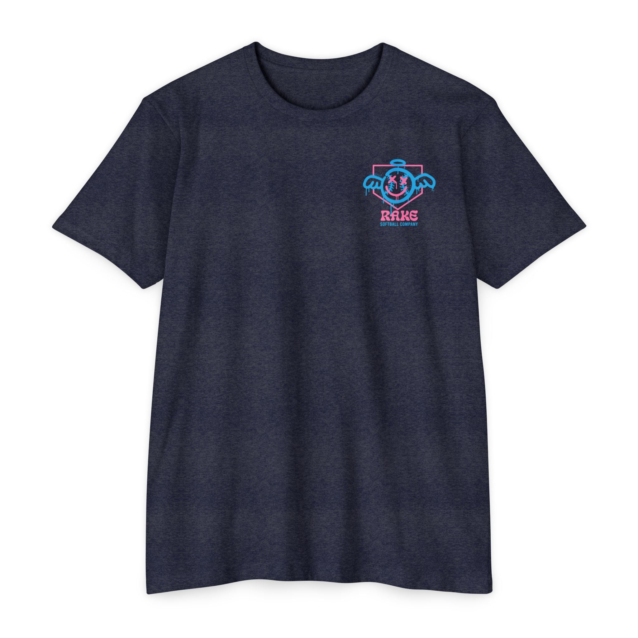 She Angel Drip Softball Tee - Rake Baseball Company - RAKE BASEBALL | BASEBALL T-SHIRT | BASEBALL CLOTHING | GOOD VIBES ONLY