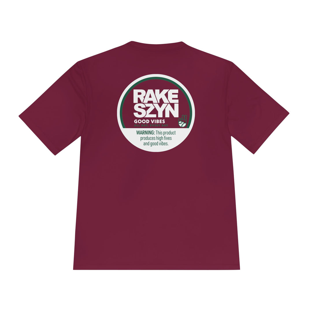 Rake SZYN Dry Fit Tee - Rake Baseball Company - RAKE BASEBALL | BASEBALL T-SHIRT | BASEBALL CLOTHING | GOOD VIBES ONLY
