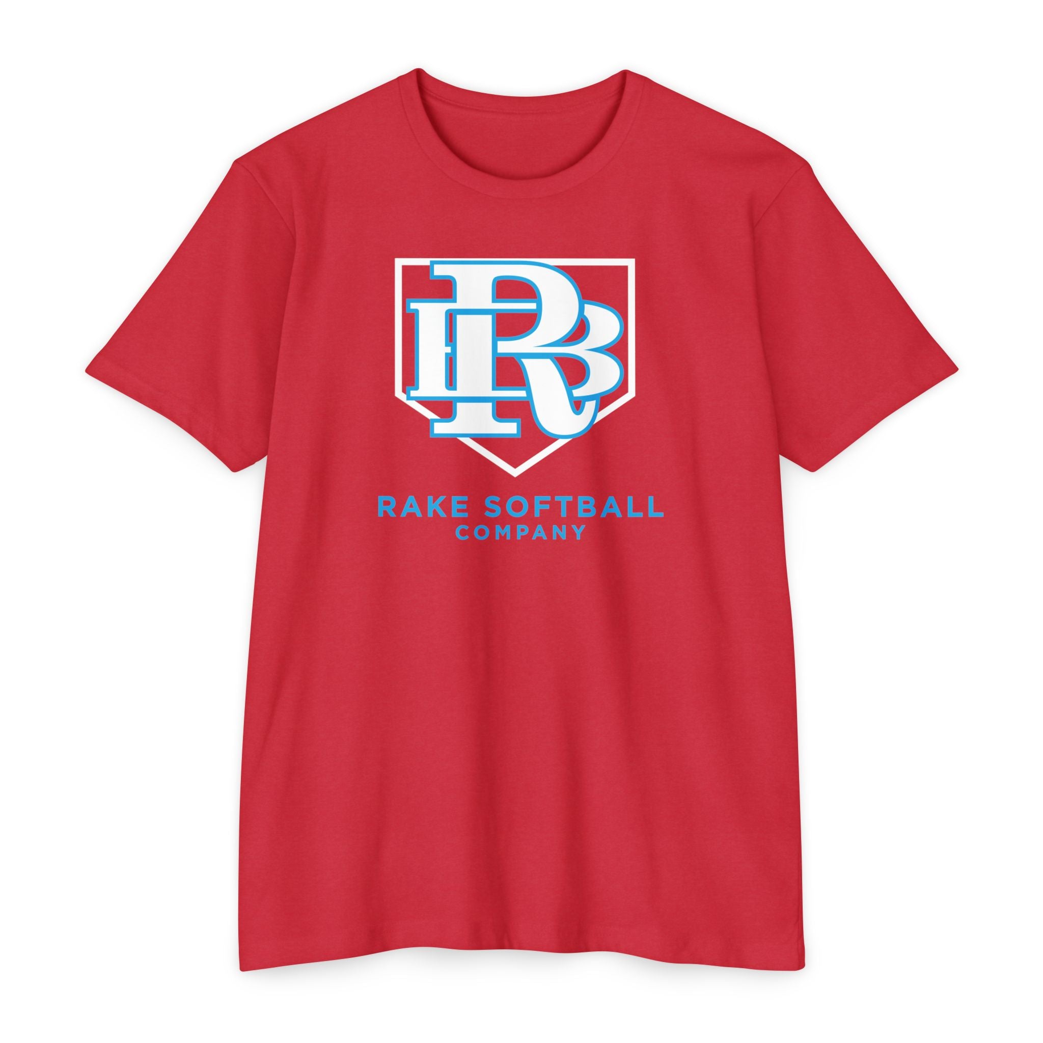 RB Homeplate Softball Tee - Rake Baseball Company - RAKE BASEBALL | BASEBALL T-SHIRT | BASEBALL CLOTHING | GOOD VIBES ONLY