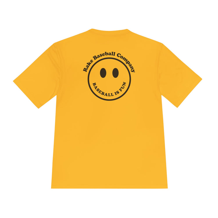 Baseball Is Fun Dry Fit Tee - Rake Baseball Company - RAKE BASEBALL | BASEBALL T-SHIRT | BASEBALL CLOTHING | GOOD VIBES ONLY