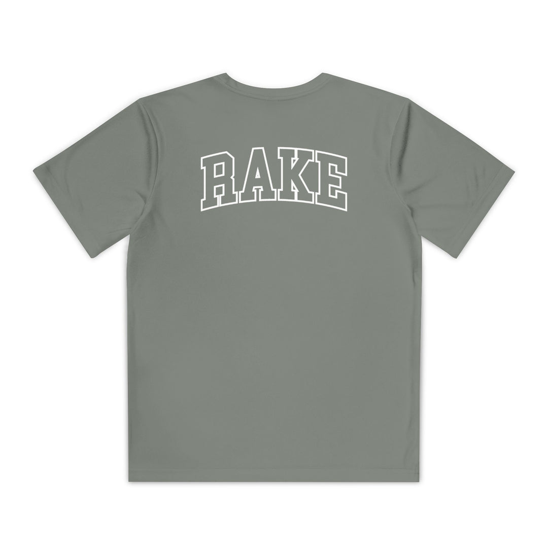 Kids Rockin' Rake Dry Fit Tee - Rake Baseball Company - RAKE BASEBALL | BASEBALL T-SHIRT | BASEBALL CLOTHING | GOOD VIBES ONLY