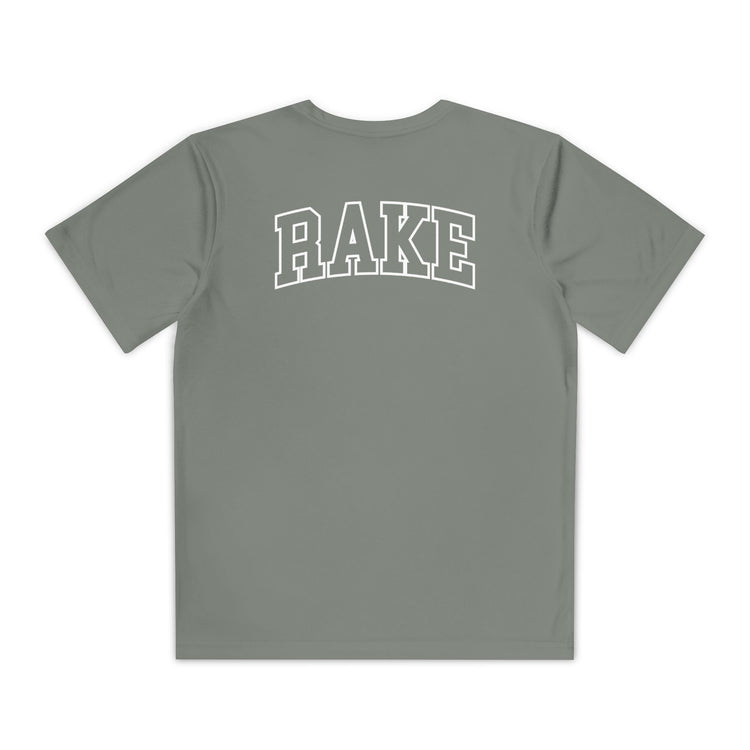 Kids Rockin' Rake Dry Fit Tee - Rake Baseball Company - RAKE BASEBALL | BASEBALL T-SHIRT | BASEBALL CLOTHING | GOOD VIBES ONLY
