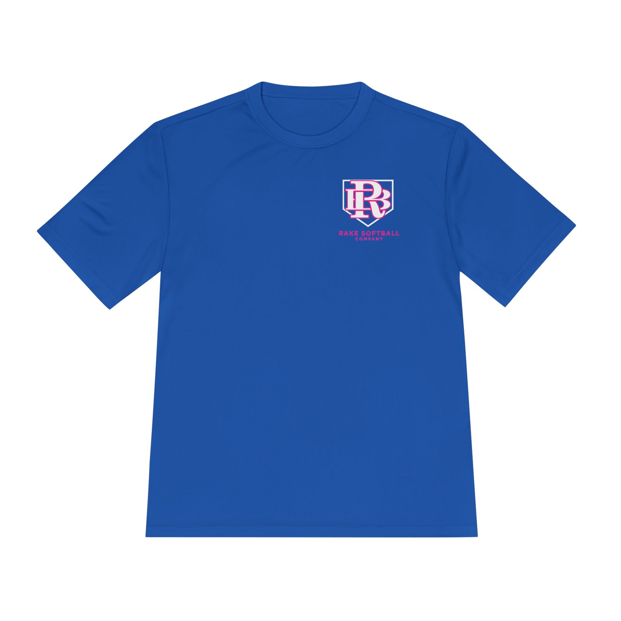 RB Homeplate Softball Dry Fit Tee - Rake Baseball Company - RAKE BASEBALL | BASEBALL T-SHIRT | BASEBALL CLOTHING | GOOD VIBES ONLY