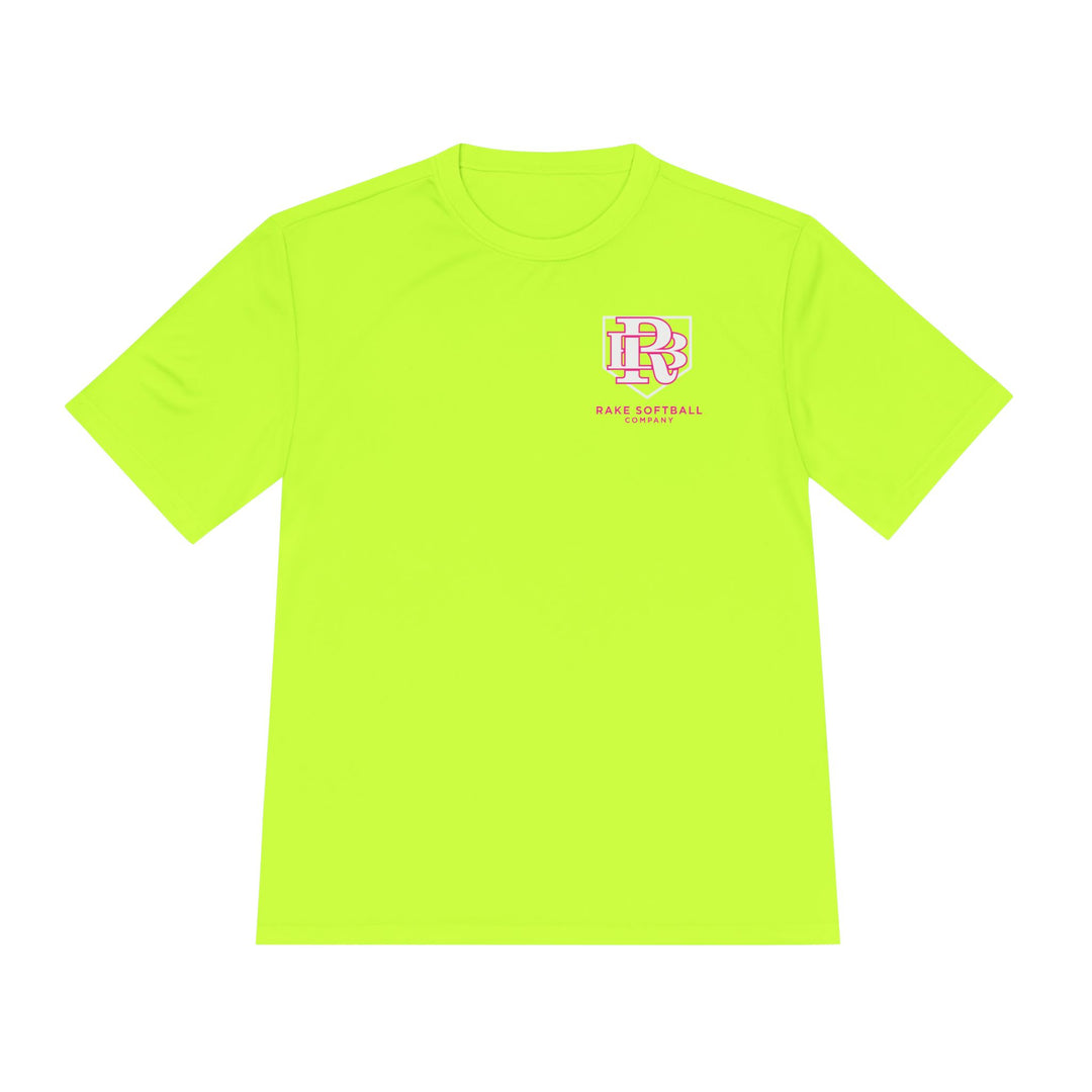 RB Homeplate Softball Dry Fit Tee - Rake Baseball Company - RAKE BASEBALL | BASEBALL T-SHIRT | BASEBALL CLOTHING | GOOD VIBES ONLY