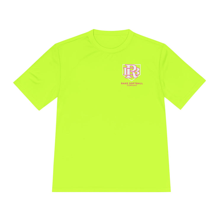 RB Homeplate Softball Dry Fit Tee - Rake Baseball Company - RAKE BASEBALL | BASEBALL T-SHIRT | BASEBALL CLOTHING | GOOD VIBES ONLY