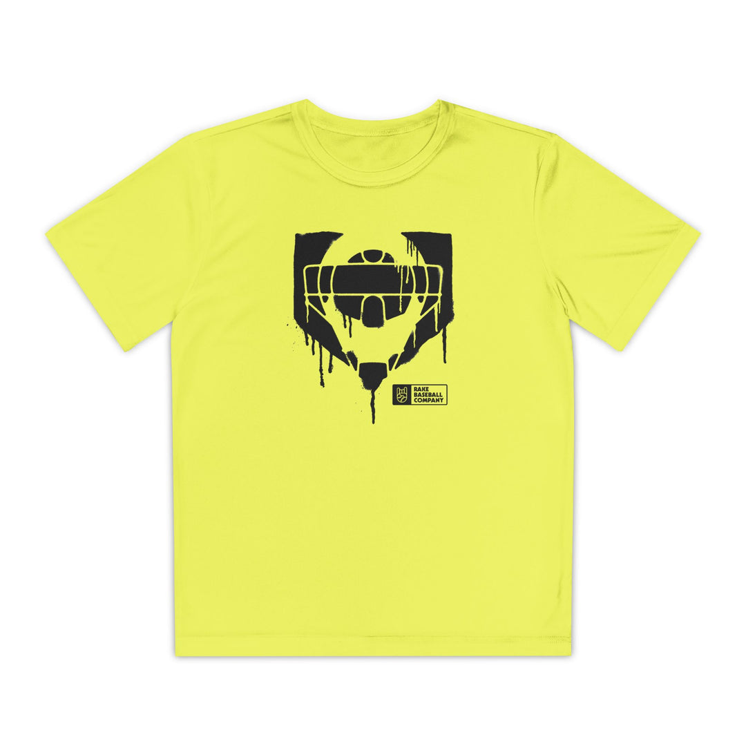 Kids Catcher's Drip Dry Fit Tee - Rake Baseball Company - RAKE BASEBALL | BASEBALL T-SHIRT | BASEBALL CLOTHING | GOOD VIBES ONLY