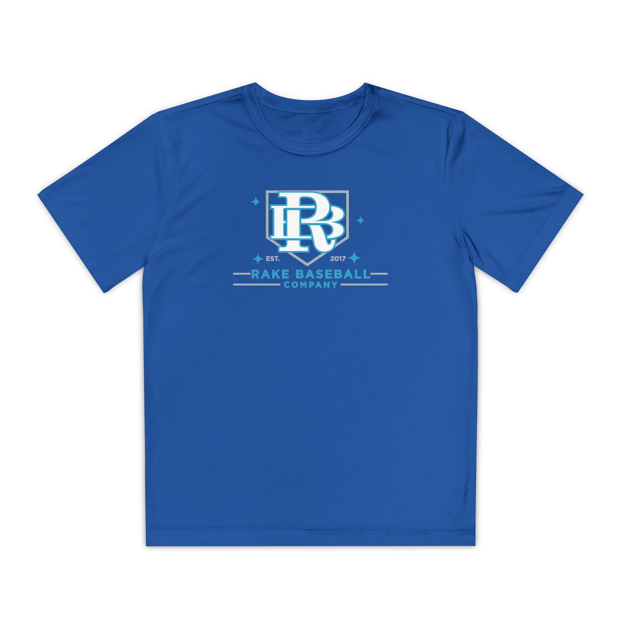 Kids Rake Baseball Homeplate Tee Dry Fit Tee - Rake Baseball Company - RAKE BASEBALL | BASEBALL T-SHIRT | BASEBALL CLOTHING | GOOD VIBES ONLY