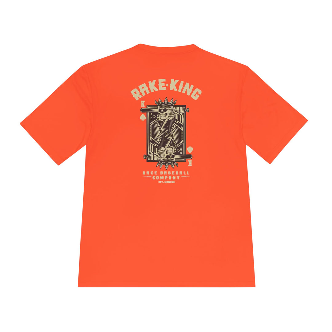 Rake King Dry Fit Tee - Rake Baseball Company - RAKE BASEBALL | BASEBALL T-SHIRT | BASEBALL CLOTHING | GOOD VIBES ONLY