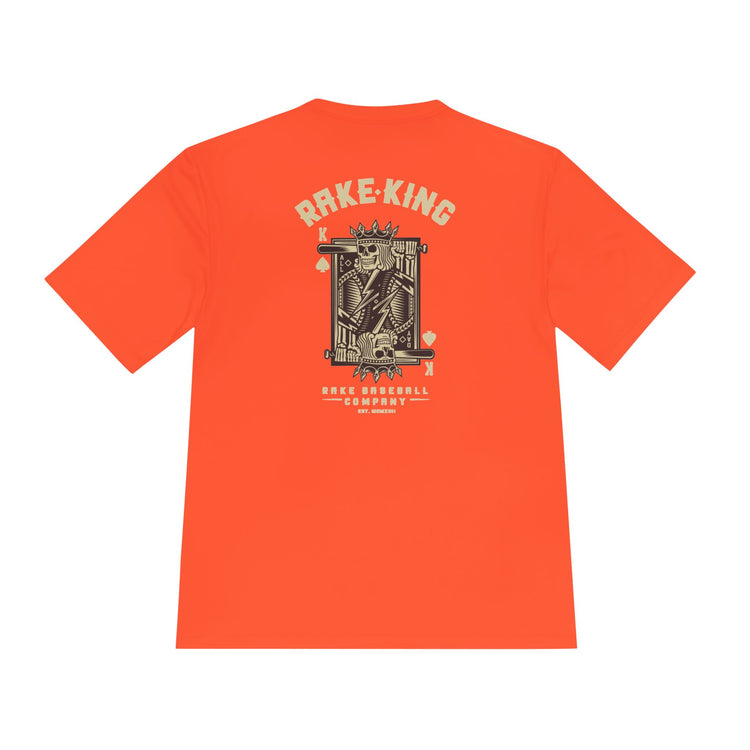 Rake King Dry Fit Tee - Rake Baseball Company - RAKE BASEBALL | BASEBALL T-SHIRT | BASEBALL CLOTHING | GOOD VIBES ONLY