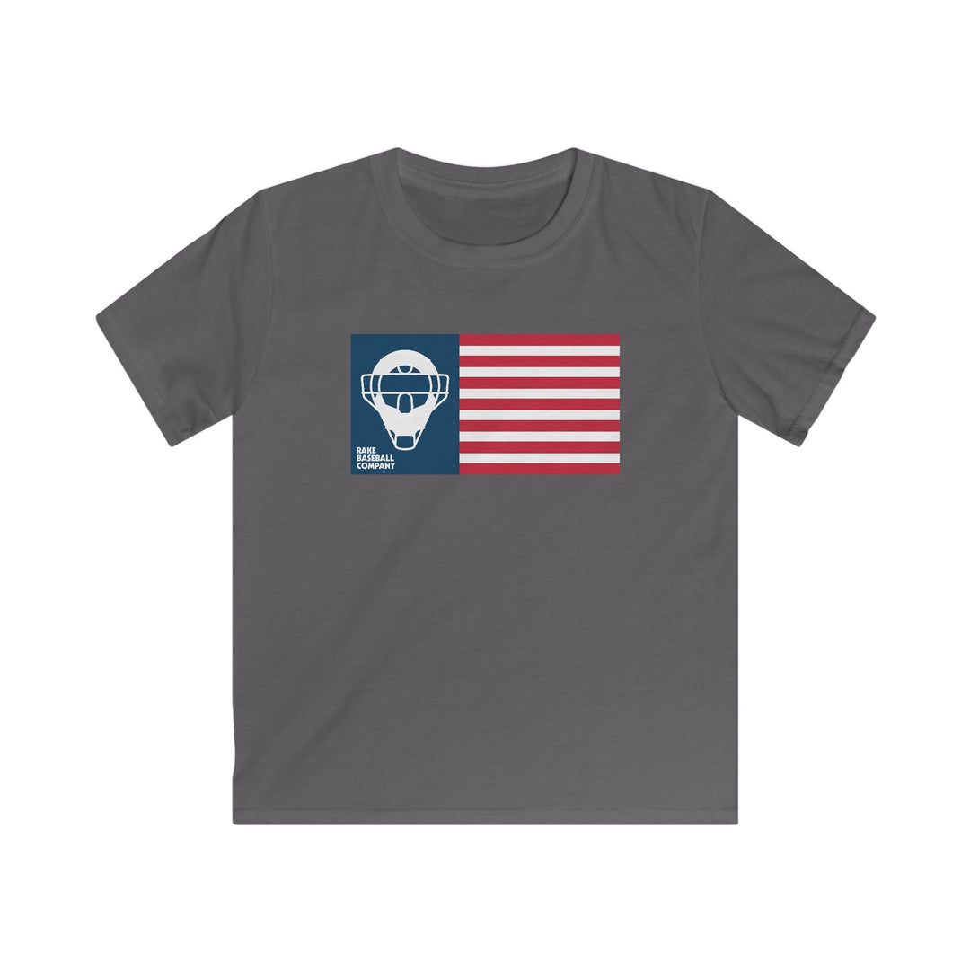 Kids Catcher's Mask Flag Tee
