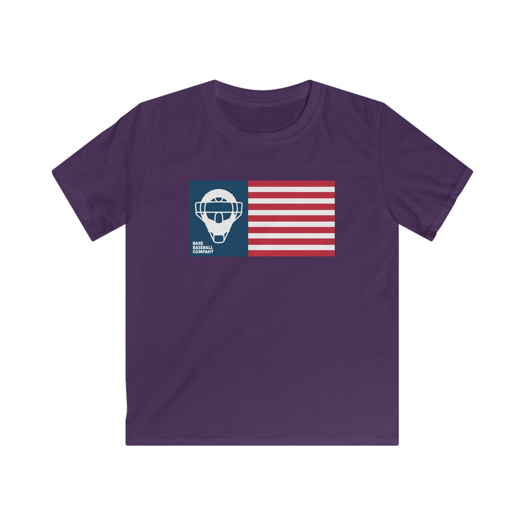 Kids Catcher's Mask Flag Tee