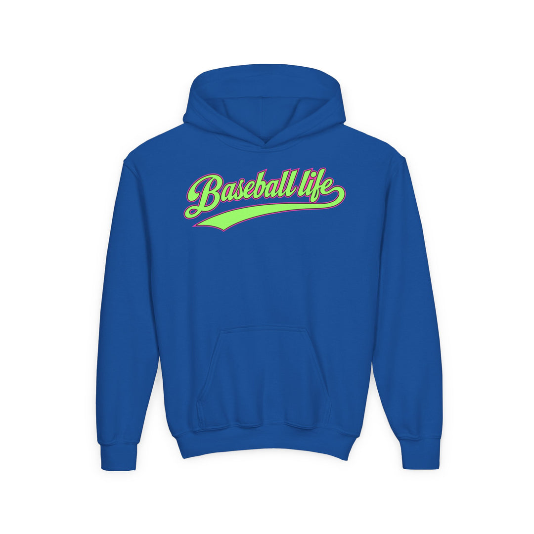 Kids Baseball Life Green Edition Hoodie