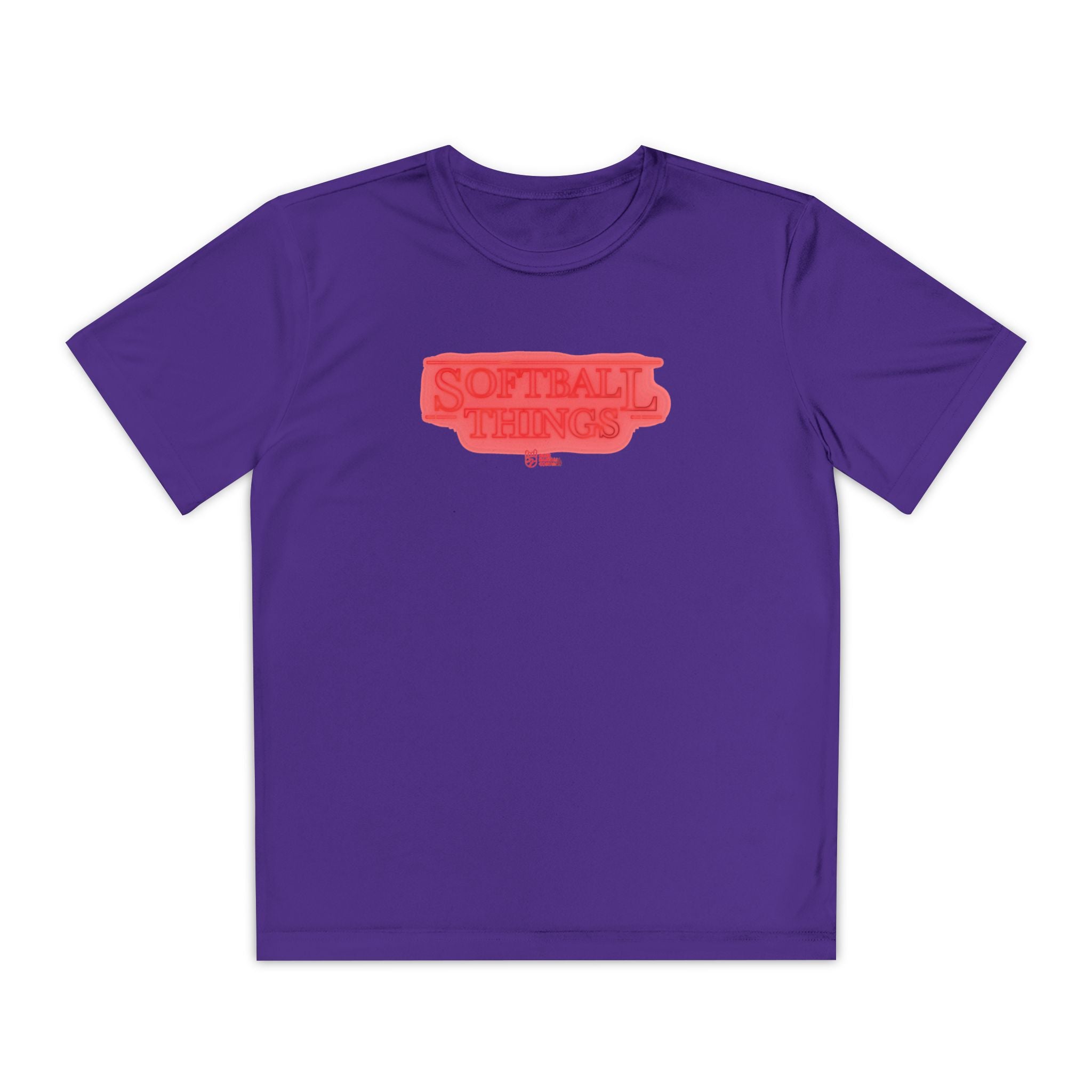 Kids Softball Things Dry Fit Tee - Rake Baseball Company - RAKE BASEBALL | BASEBALL T-SHIRT | BASEBALL CLOTHING | GOOD VIBES ONLY
