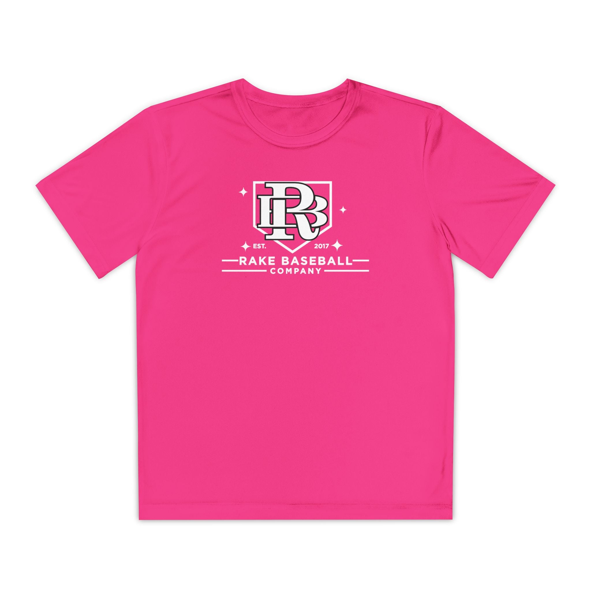 Kids Rake Baseball Homeplate Tee Dry Fit Tee - Rake Baseball Company - RAKE BASEBALL | BASEBALL T-SHIRT | BASEBALL CLOTHING | GOOD VIBES ONLY