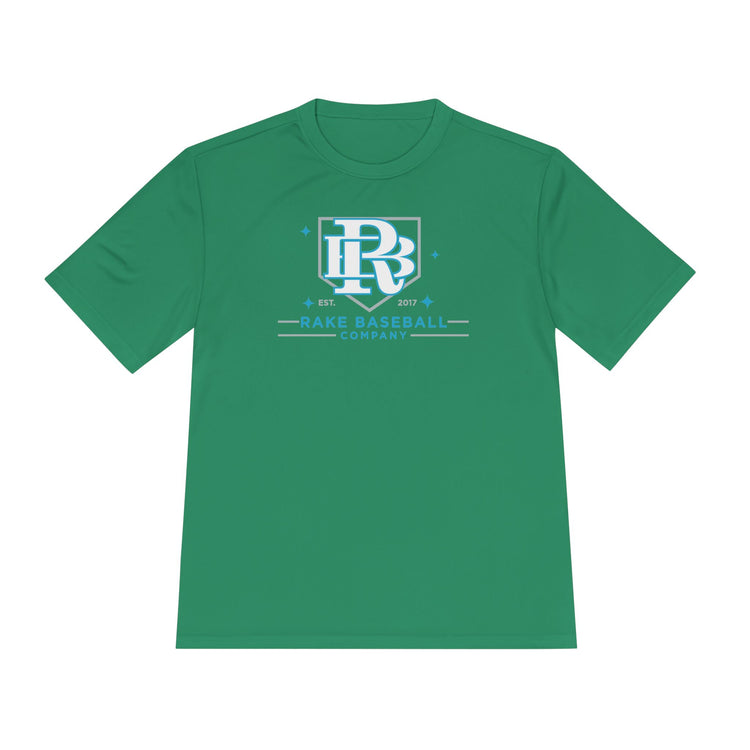 Rake Baseball Homeplate Tee Dry Fit Tee - Rake Baseball Company - RAKE BASEBALL | BASEBALL T-SHIRT | BASEBALL CLOTHING | GOOD VIBES ONLY