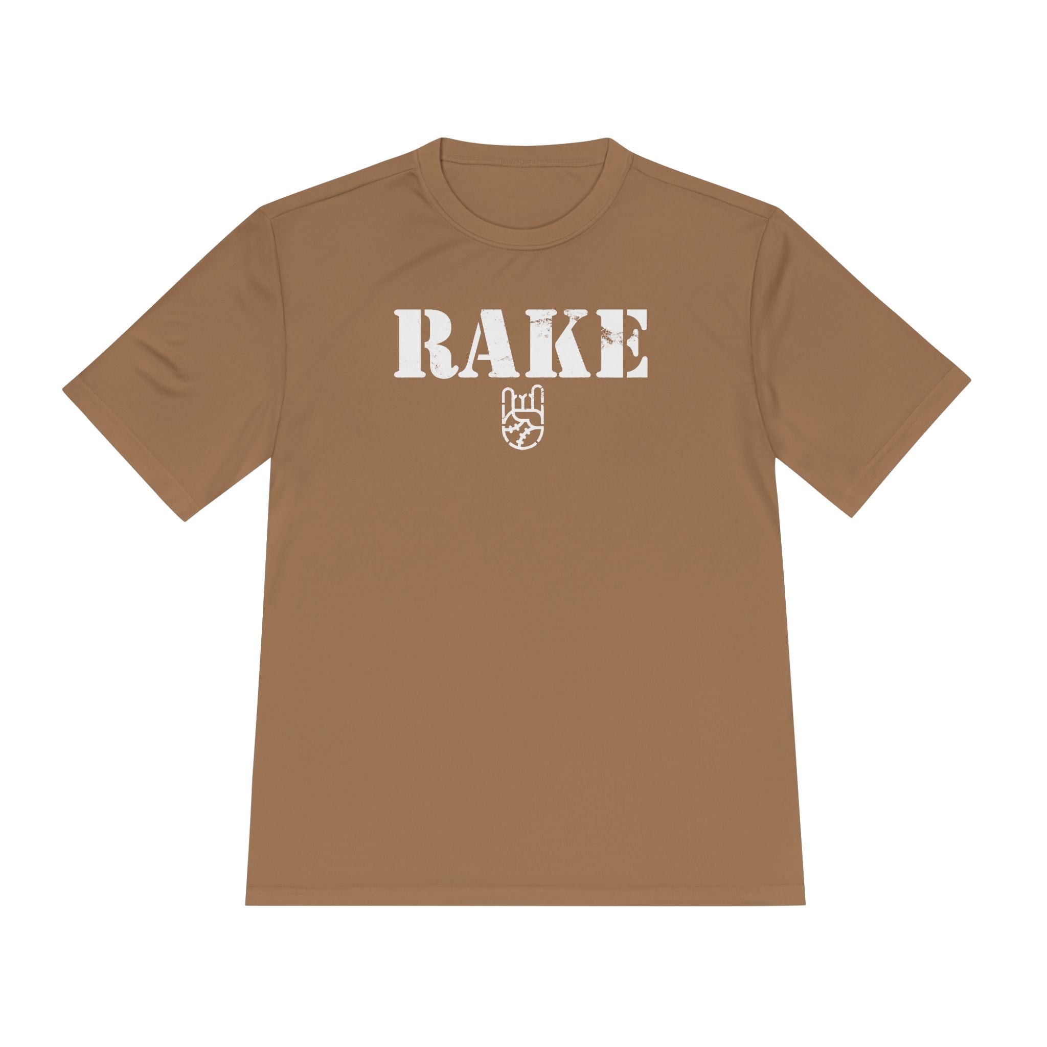Rake Stencil Dry Fit Tee - Rake Baseball Company - RAKE BASEBALL | BASEBALL T-SHIRT | BASEBALL CLOTHING | GOOD VIBES ONLY