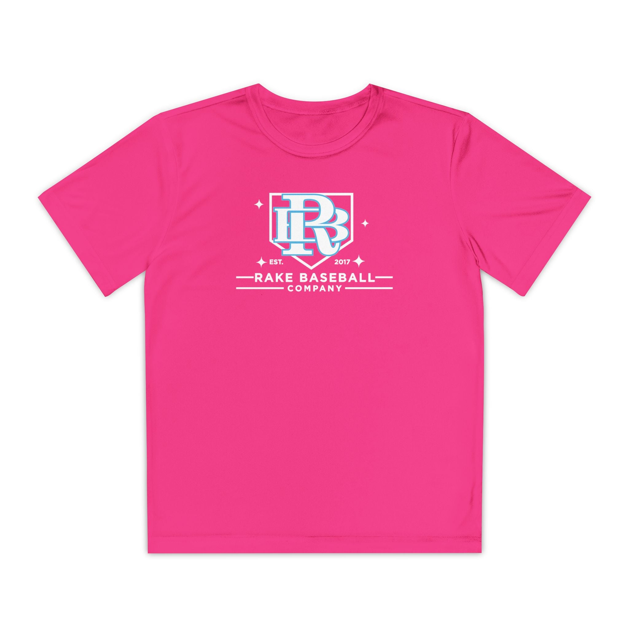 Kids Rake Baseball Homeplate Tee Dry Fit Tee - Rake Baseball Company - RAKE BASEBALL | BASEBALL T-SHIRT | BASEBALL CLOTHING | GOOD VIBES ONLY