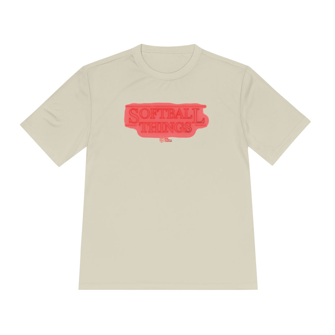 Softball Things Dry Fit Tee - Rake Baseball Company - RAKE BASEBALL | BASEBALL T-SHIRT | BASEBALL CLOTHING | GOOD VIBES ONLY