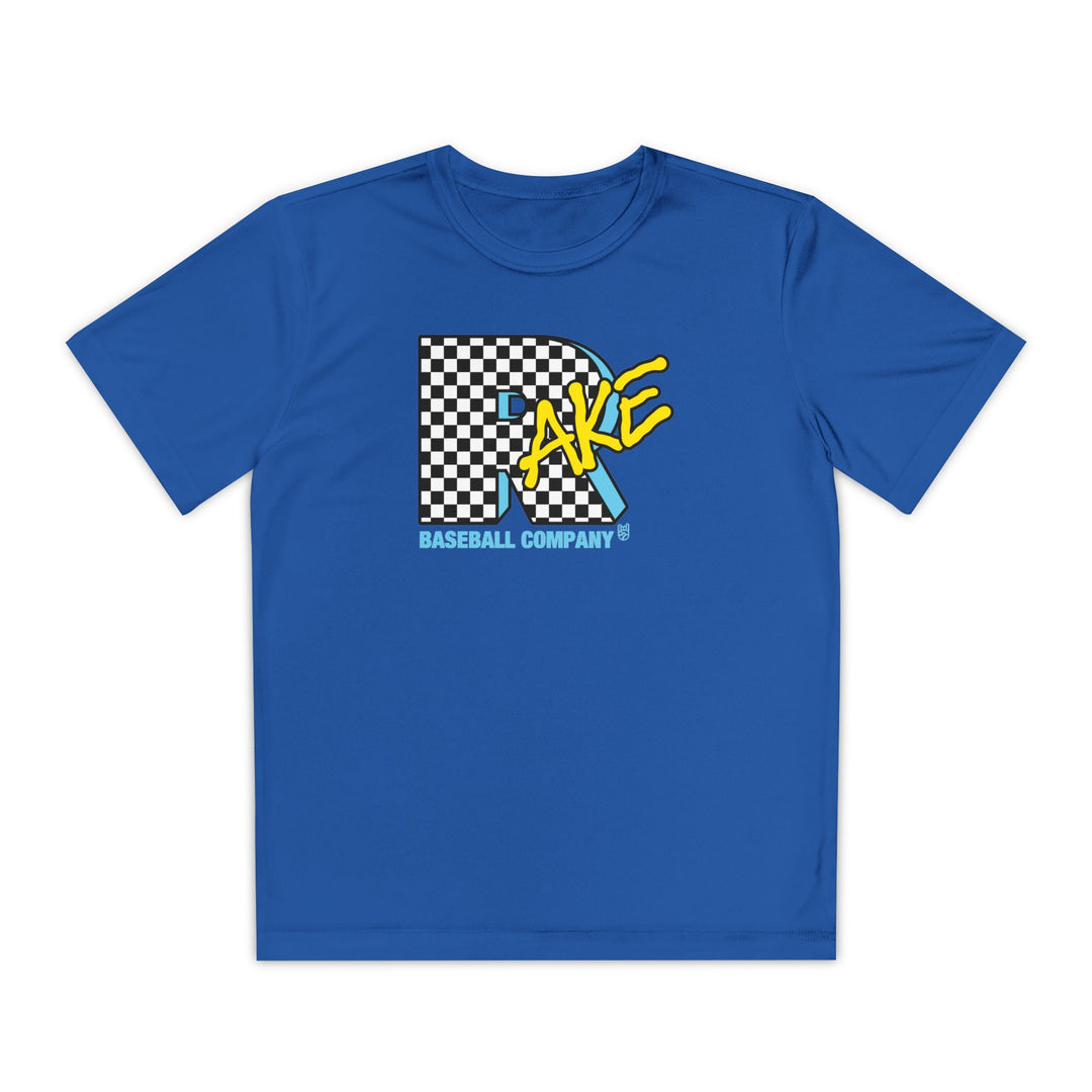 Kids Rake TV Dry Fit Tee - Rake Baseball Company - RAKE BASEBALL | BASEBALL T-SHIRT | BASEBALL CLOTHING | GOOD VIBES ONLY