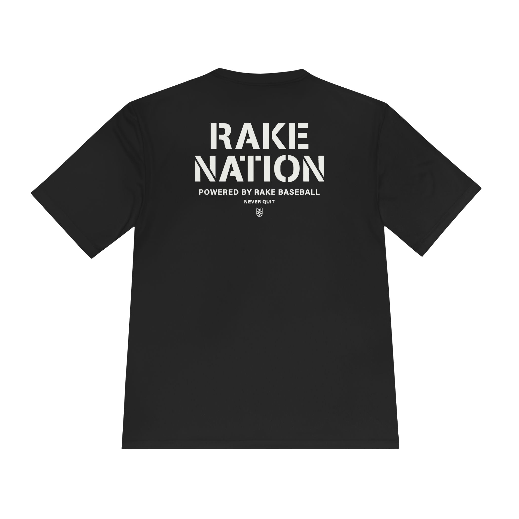 Rake Nation Dry Fit Tee - Rake Baseball Company - RAKE BASEBALL | BASEBALL T-SHIRT | BASEBALL CLOTHING | GOOD VIBES ONLY