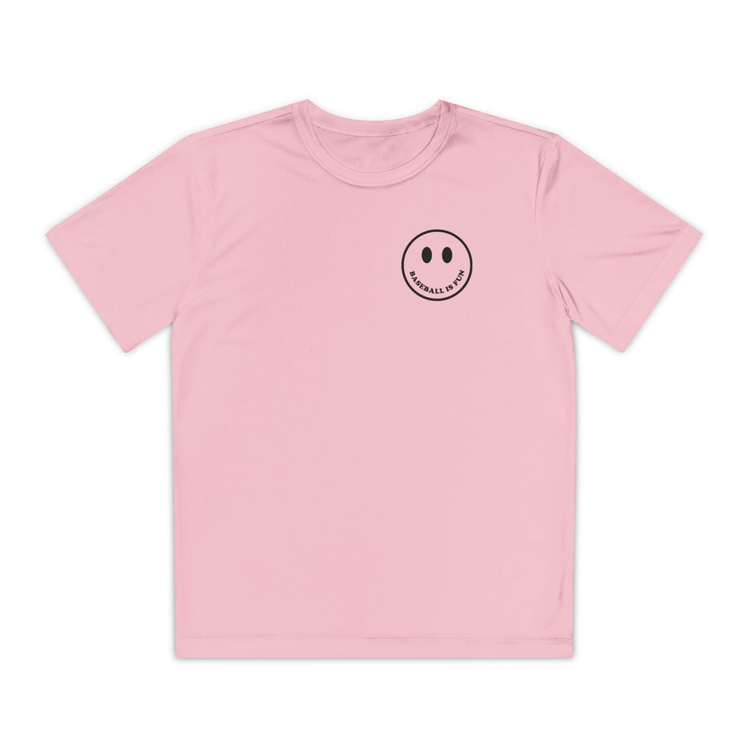 Kids Baseball Is Fun Dry Fit Tee - Rake Baseball Company - RAKE BASEBALL | BASEBALL T-SHIRT | BASEBALL CLOTHING | GOOD VIBES ONLY