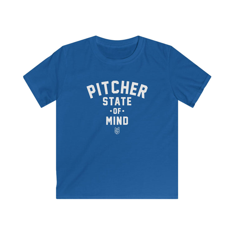 Kids Pitcher State of Mind Tee - Rake Baseball Company - RAKE BASEBALL | BASEBALL T-SHIRT | BASEBALL CLOTHING | GOOD VIBES ONLY