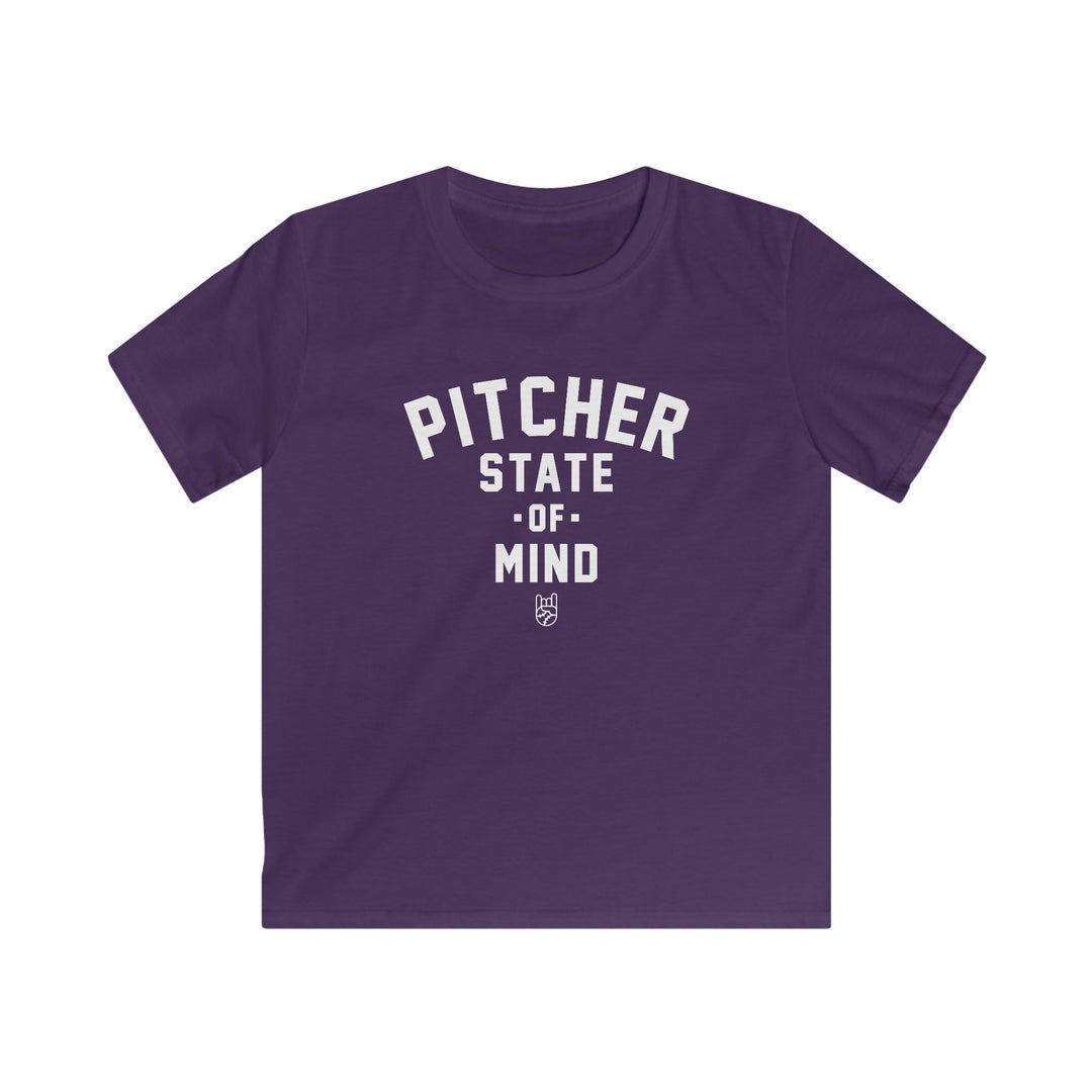 Kids Pitcher State of Mind Tee - Rake Baseball Company - RAKE BASEBALL | BASEBALL T-SHIRT | BASEBALL CLOTHING | GOOD VIBES ONLY