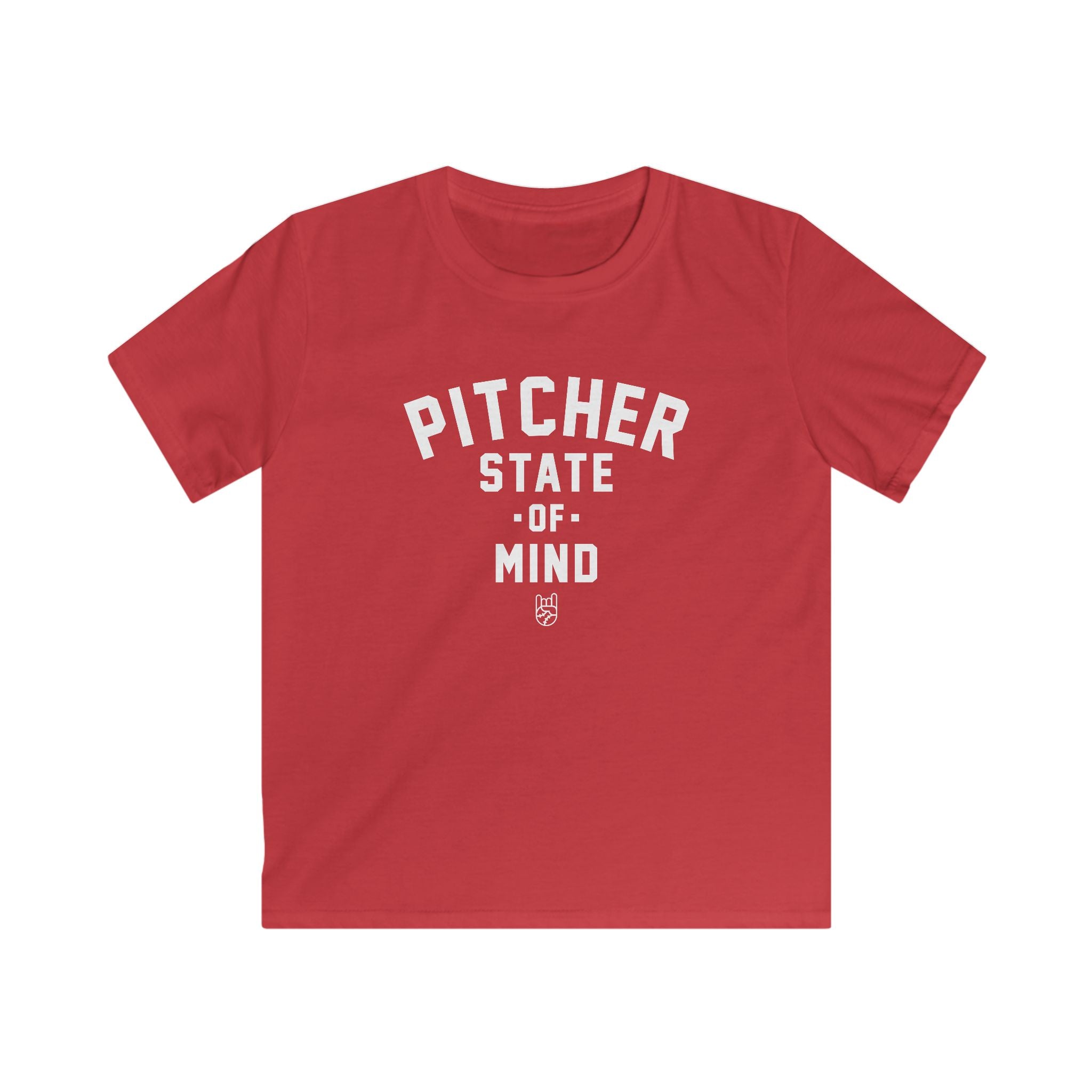 Kids Pitcher State of Mind Tee - Rake Baseball Company - RAKE BASEBALL | BASEBALL T-SHIRT | BASEBALL CLOTHING | GOOD VIBES ONLY