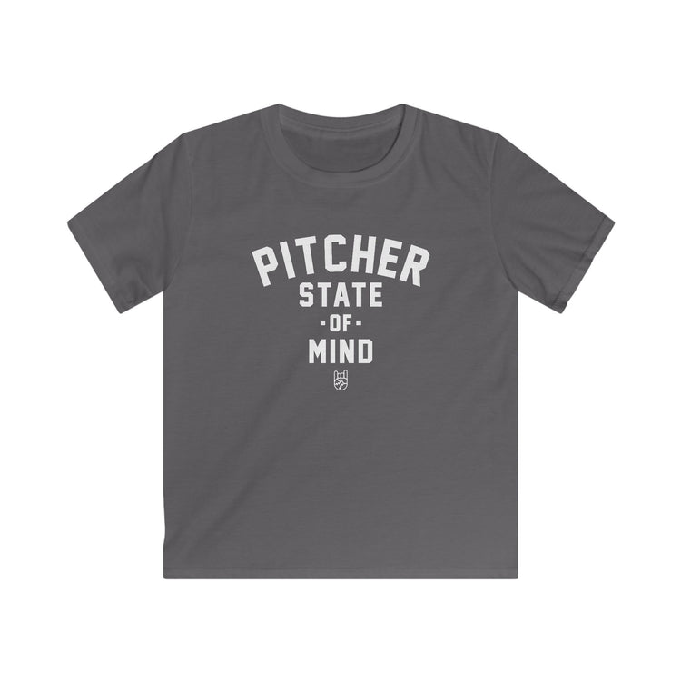 Kids Pitcher State of Mind Tee - Rake Baseball Company - RAKE BASEBALL | BASEBALL T-SHIRT | BASEBALL CLOTHING | GOOD VIBES ONLY