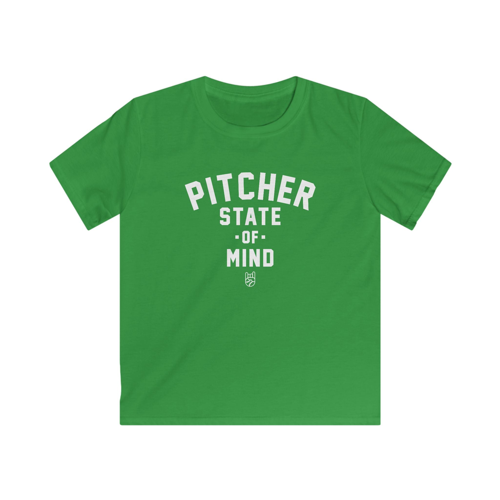 Kids Pitcher State of Mind Tee - Rake Baseball Company - RAKE BASEBALL | BASEBALL T-SHIRT | BASEBALL CLOTHING | GOOD VIBES ONLY